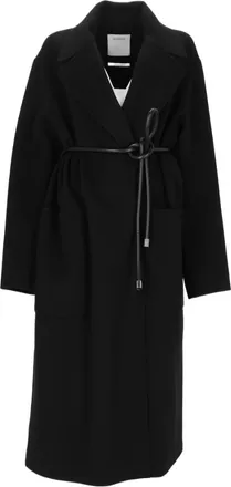 Sportmax Mid-Length Wool Coat With Knotted Waistbelt