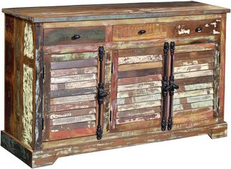 Giner&Colomer Aparador madera reciclada multicolor