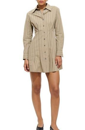 Alex Mill Camille Striped Shirtdress in Khaki Stripe at Nordstrom Rack, Size X-Small