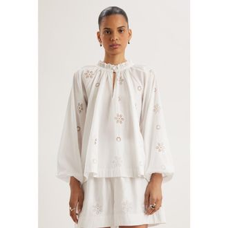 Merlette Manon Top in White at Nordstrom, Size Large