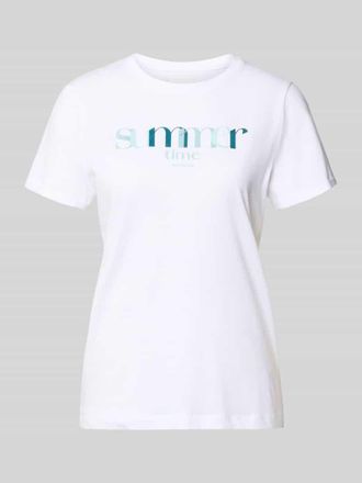 Tom Tailor Regular Fit T-Shirt aus reiner Baumwolle in Weiss, Gr&ouml;&szlig;e XXXL