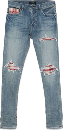 Amiri Plaid MX1 jeans - men - Elastomultiester/Cotton/Elastane - 36 - Blue