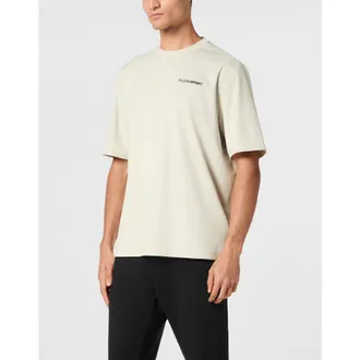 Plein Sport Micro Rib T-Shirt Round Neck Ss Men in Grey at Nordstrom, Size Xxx-Large