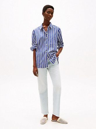 Tommy Hilfiger Faded High Rise Straight Ankle Jeans