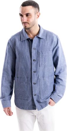 Xacus Overshirt - Heren - Zomerjassen - Blauw - L - Katoen - Jassen