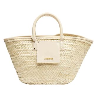 Jacquemus Tote Bags, female, Beige, Size: ONE SIZE Le Panier Soli Basket Bag
