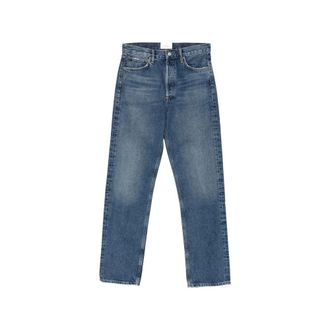 A Gold E Faded Straight-leg Jeans