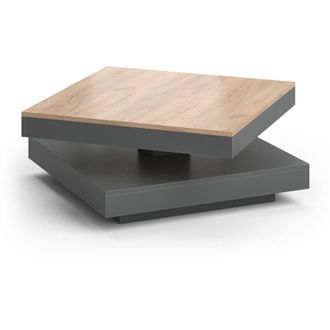 Vicco Tavolino da caff&egrave; Elias, Antracite, 70 x 34 cm