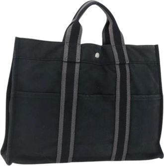 Herm&egrave;s Pre-owned Vintage Tote Bag - Dames - Vintage Shopper - Zwart - ONE Size - Vintage