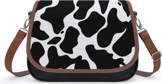 Generic Cow Print Pattern Womens Crossbody Bag Fashion Shoulder Handbags Message Tote Bag with Adjustable Strap