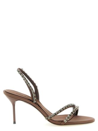 PARIS TEXAS Brown Open Toe Heels