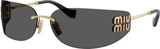 Miu Miu MU A51S Zonnebrillen - Dames - Zonnebrillen - Geel - ONE Size - Accessoires