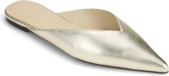 Yosi Samra Nera Pointed Toe Flat in Gold at Nordstrom, Size 7.5