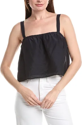 Velvet Velvet By Graham & Spencer Andrea Sleeveless Silk-Blend Woven Top