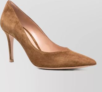 Gianvito Rossi suede pointed-toe pumps