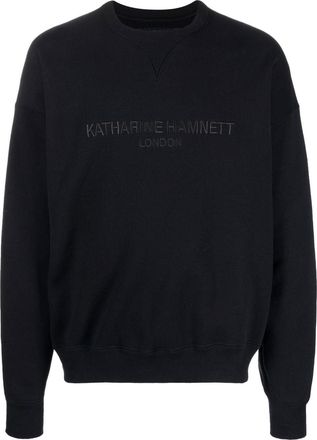 Neighborhood embroidered-logo cotton sweatshirt - men - Cotton - L - Black