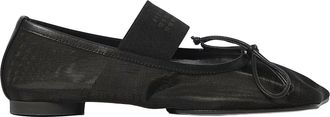 Maison Margiela Ballet Flats in Transparent Mesh with Anatomical Square Toe