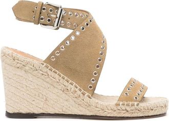 Isabel Marant Iriane 85mm wedge espadrilles - women - Suede - 36 - Neutrals
