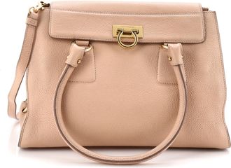 Ferragamo Lotty Satchel Leather Medium