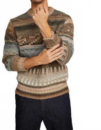 Nn.07 Chuck 6416 Knitted Sweater In 787 Ecru Multi