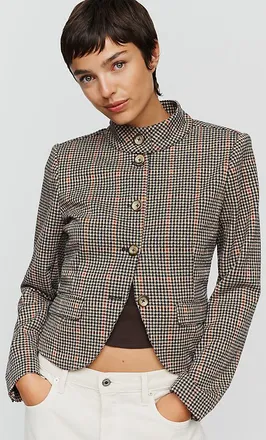 Avec Les Filles Button-Up Knit Jacket