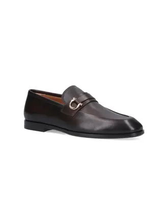 Ferragamo Horsebit Leather Loafer - Brown