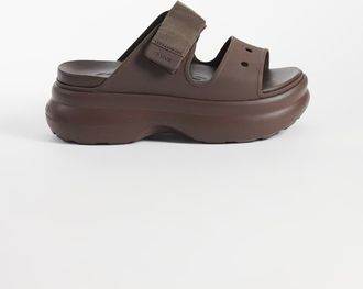 Crocs Soho - Sandali con due fascette color caff&egrave;-Marrone