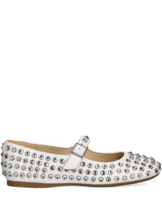 Guess Co studded ballet flats - White