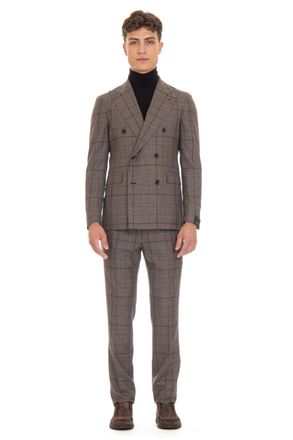 Tagliatore Super 130s Virgin Wool Check Suit