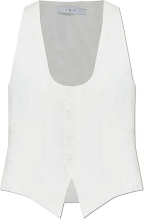 Iro Cala Vest - Dames - Bodywarmers - Wit - L - Katoen - Jassen