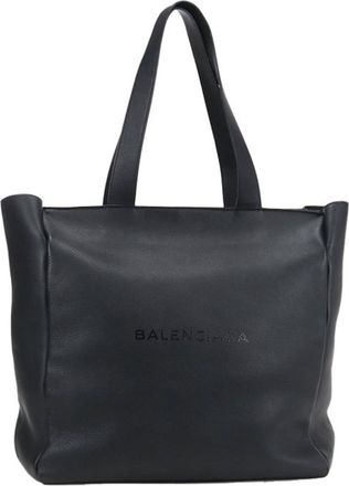 Balenciaga Black Leather Tote Bag (Pre-Owned)