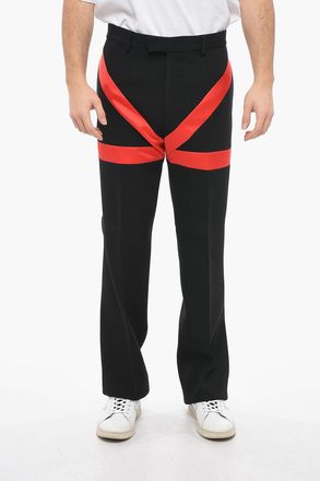 Ferragamo Pantaloni a Gamba Ampia con Dettaglio a Contrasto Salvatore Ferragamo
