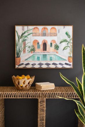 Kalalou Framed Morocco Hotel Painting