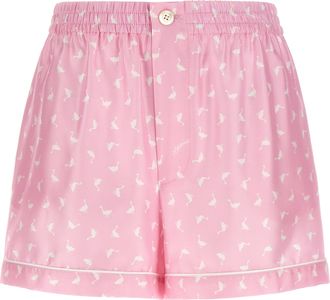 Moschino Multicolor Silk Bermuda Womens Shorts