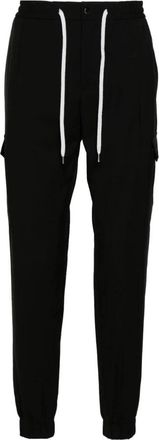 Pantaloni Torino Cargo Cashmere Wol Soft Fit Broek - Heren - Sweatpants - Zwart - L - Wol - Broeken