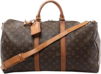 Louis Vuitton Pre-owned Weekend Bags, male, Brown, Size: ONE SIZE Pre-owned Keepall Bandouli&egrave;re 50