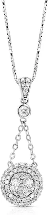 Vir Jewels 3/4 cttw Lab Grown Diamond Pendant Necklace in Sterling Silver with Chain For Women