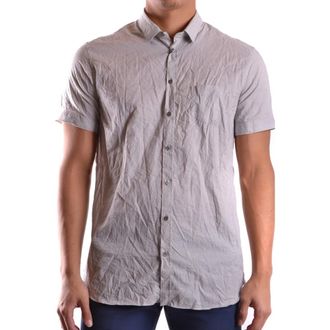 Neil Barrett Shirt - Heren - Korte mouwen Overhemden - Grijs - M - Overhemden