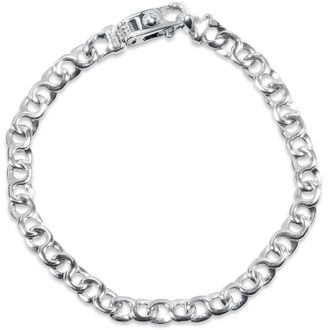 Pompeii3 Mens Link 14k Gold (17gram) or Platinum (28gram) 6mm Bracelet 8