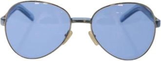 Gucci Pre-owned Accessories, female, Blue, Size: ONE SIZE Pre-owned Plastic Sunglasses
