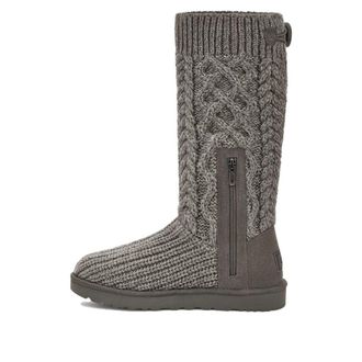 UGG (WMNS) UGG Classic Cardi Cabled Knit Boot Grey 1146010-GREY