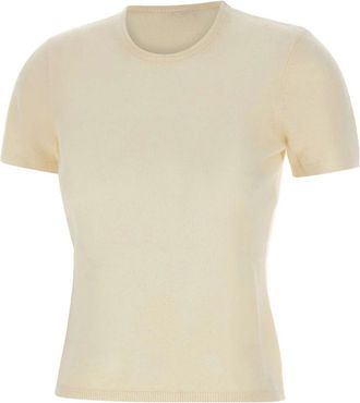 The Garment Como Knit Tee - Dames - Ronde hals truien - Wit - 2XS - Wol - Truien & Vesten