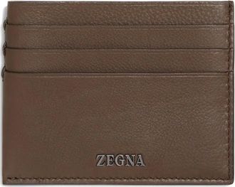 Ermenegildo Zegna Leren pasjeshouder - Bruin