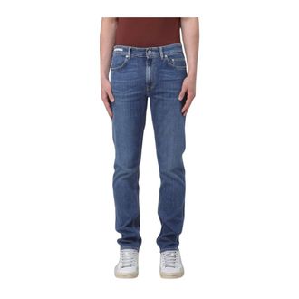 Siviglia Slim Fit Stretch Denim Jeans - Heren - Jeans - Blauw - Maat: W33 Denim