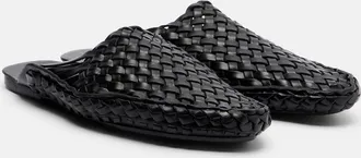 The Row Woven leather mules