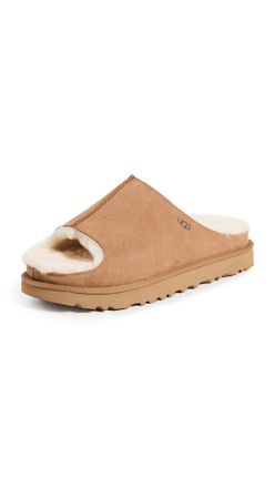 UGG Womens Greenport Slide Sandal, Chestnut, 6 UK