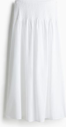 H&M Jupe mit Biesendetails - White