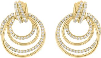 Effy 14K Yellow Gold Diamond Multi Circle Drop Earrings in 14K Gold at Nordstrom