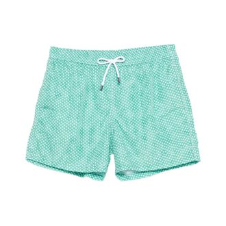 Fedeli Beachwear, male, Green, Size: XL Madeira Swim Shorts