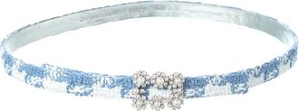 Roger Vivier Buckle Tweed Belt